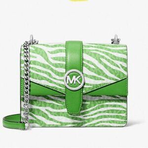 Michael Kors Zebra Greenwich Small Flap Crossbody NWT